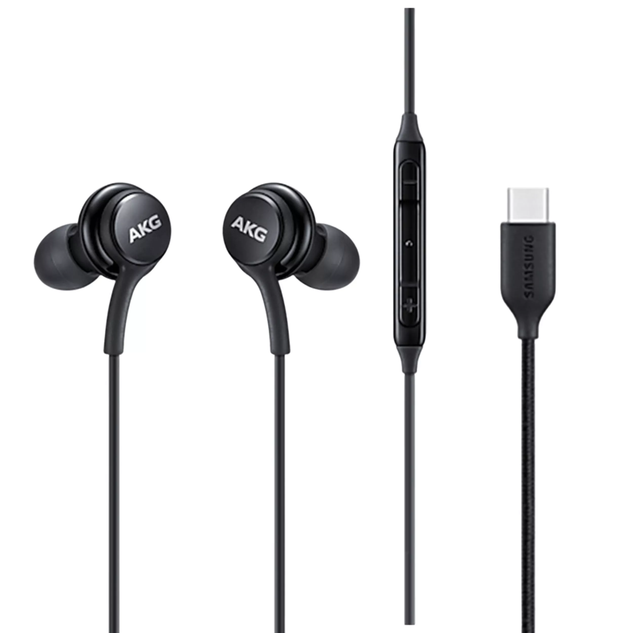 هندزفری مدل AKG-EO-IC100 دو گوشی، با رابط USB Type-C